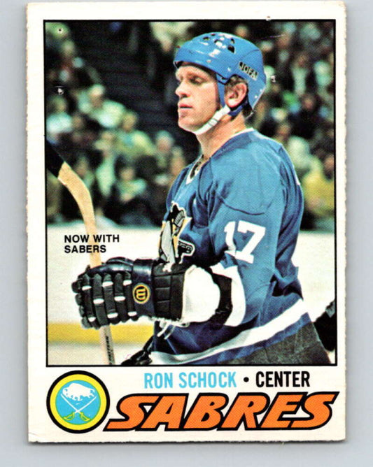 1977-78 O-Pee-Chee #51 Ron Schock  Buffalo Sabres  V13266