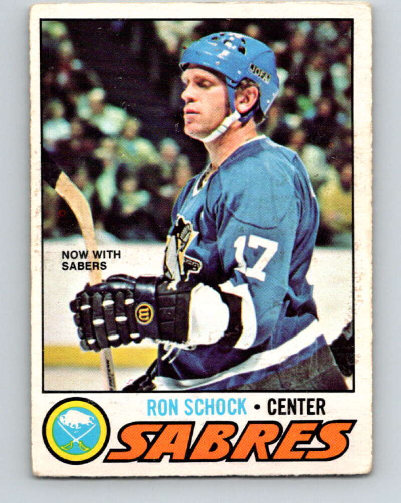 1977-78 O-Pee-Chee #51 Ron Schock  Buffalo Sabres  V13267