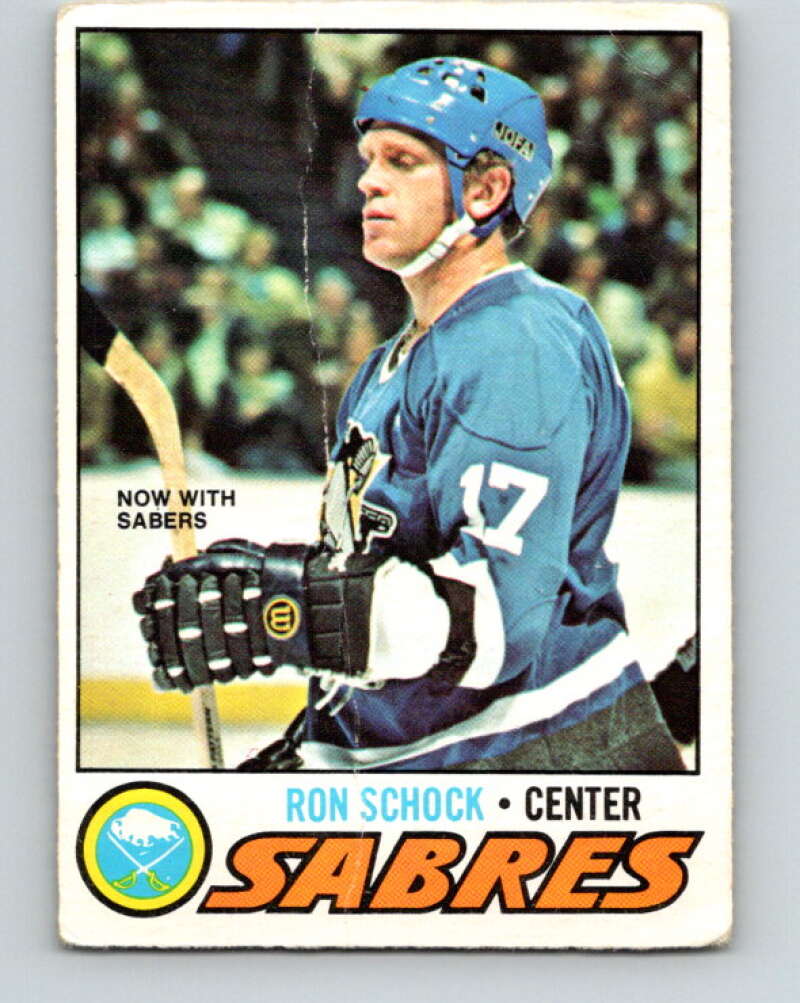 1977-78 O-Pee-Chee #51 Ron Schock  Buffalo Sabres  V13268