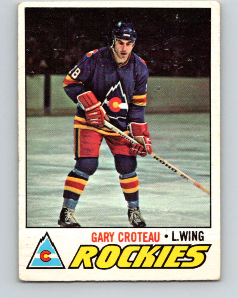 1977-78 O-Pee-Chee #52 Gary Croteau  Colorado Rockies  V13273