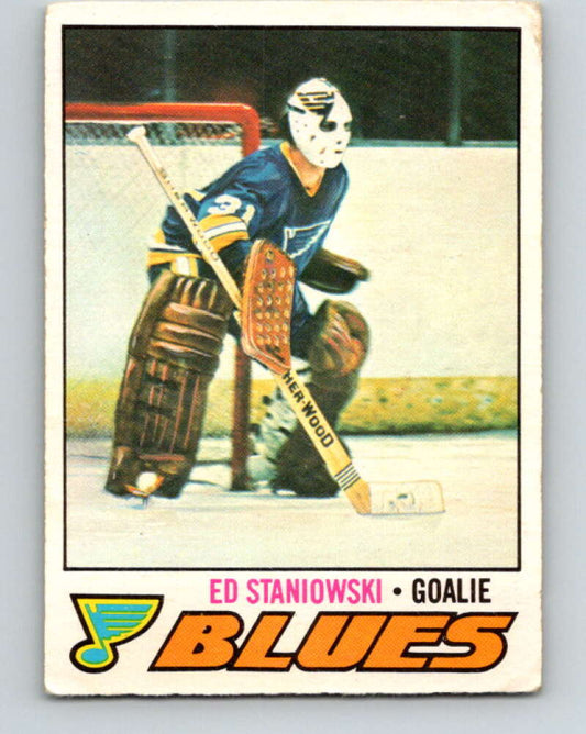 1977-78 O-Pee-Chee #54 Ed Staniowski  St. Louis Blues  V13280