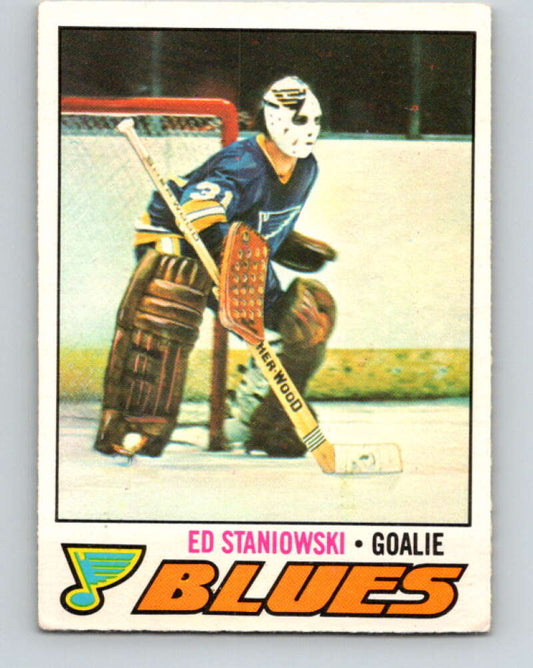 1977-78 O-Pee-Chee #54 Ed Staniowski  St. Louis Blues  V13281