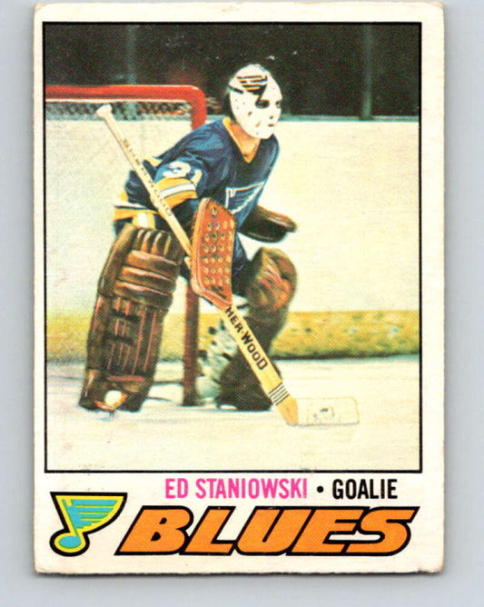 1977-78 O-Pee-Chee #54 Ed Staniowski  St. Louis Blues  V13283