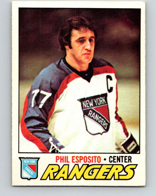 1977-78 O-Pee-Chee #55 Phil Esposito UER  New York Rangers  V13285