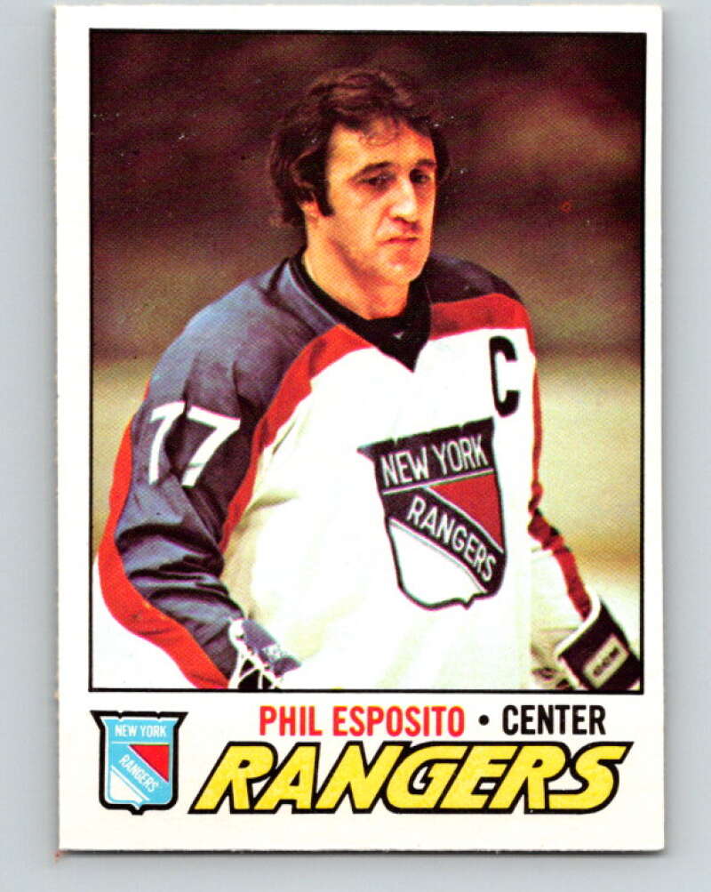 1977-78 O-Pee-Chee #55 Phil Esposito UER  New York Rangers  V13286