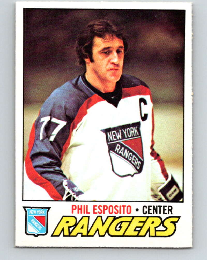 1977-78 O-Pee-Chee #55 Phil Esposito UER  New York Rangers  V13287