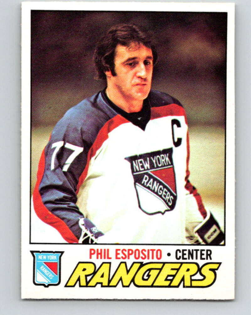 1977-78 O-Pee-Chee #55 Phil Esposito UER  New York Rangers  V13288