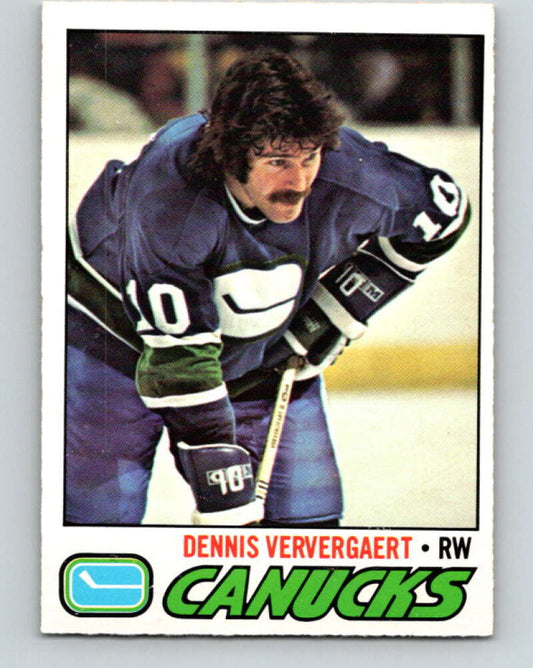 1977-78 O-Pee-Chee #56 Dennis Ververgaert  Vancouver Canucks  V13292