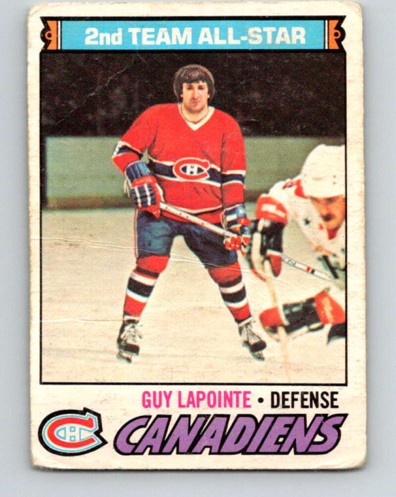 1977-78 O-Pee-Chee #60 Guy Lapointe AS  Montreal Canadiens  V13323