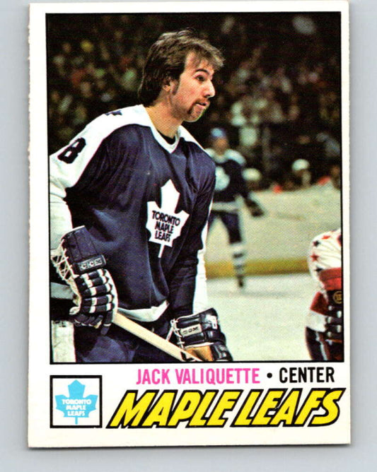 1977-78 O-Pee-Chee #64 Jack Valiquette  Toronto Maple Leafs  V13347