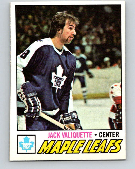 1977-78 O-Pee-Chee #64 Jack Valiquette  Toronto Maple Leafs  V13348