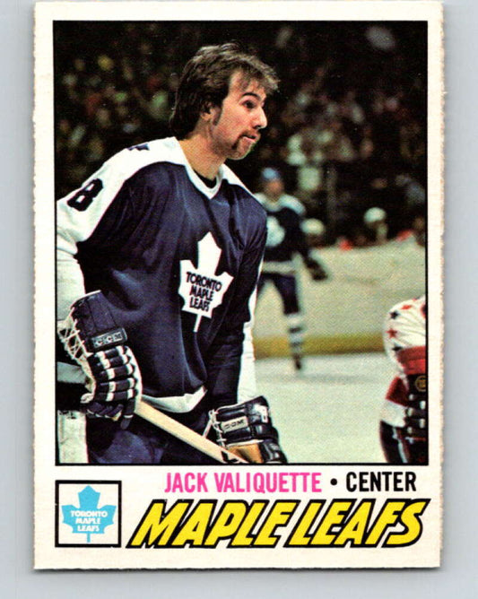 1977-78 O-Pee-Chee #64 Jack Valiquette  Toronto Maple Leafs  V13349