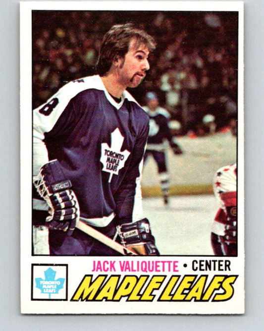 1977-78 O-Pee-Chee #64 Jack Valiquette  Toronto Maple Leafs  V13350