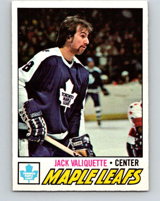 1977-78 O-Pee-Chee #64 Jack Valiquette  Toronto Maple Leafs  V13352