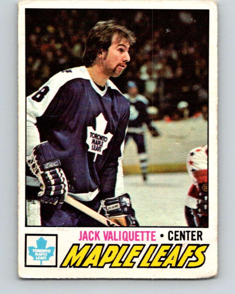 1977-78 O-Pee-Chee #64 Jack Valiquette  Toronto Maple Leafs  V13356