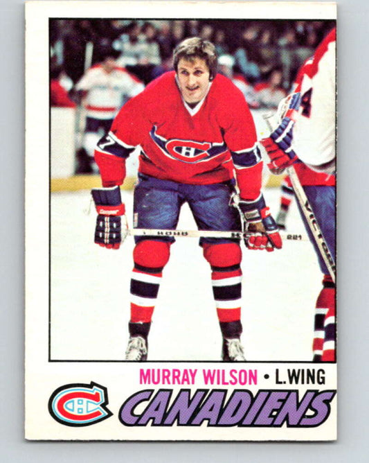 1977-78 O-Pee-Chee #69 Murray Wilson  Montreal Canadiens  V13389