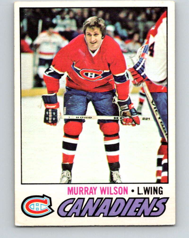 1977-78 O-Pee-Chee #69 Murray Wilson  Montreal Canadiens  V13390