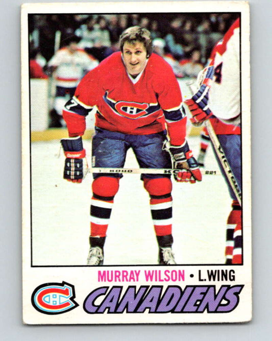 1977-78 O-Pee-Chee #69 Murray Wilson  Montreal Canadiens  V13393