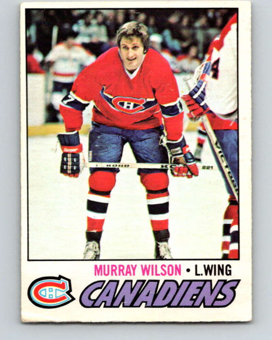 1977-78 O-Pee-Chee #69 Murray Wilson  Montreal Canadiens  V13394