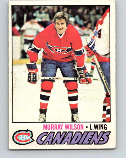 1977-78 O-Pee-Chee #69 Murray Wilson  Montreal Canadiens  V13395