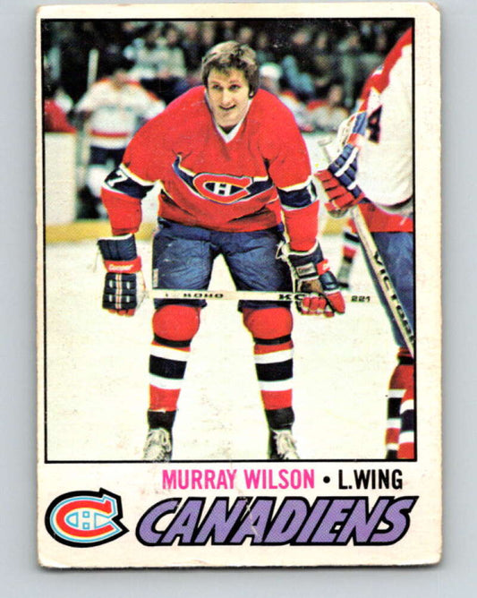 1977-78 O-Pee-Chee #69 Murray Wilson  Montreal Canadiens  V13396