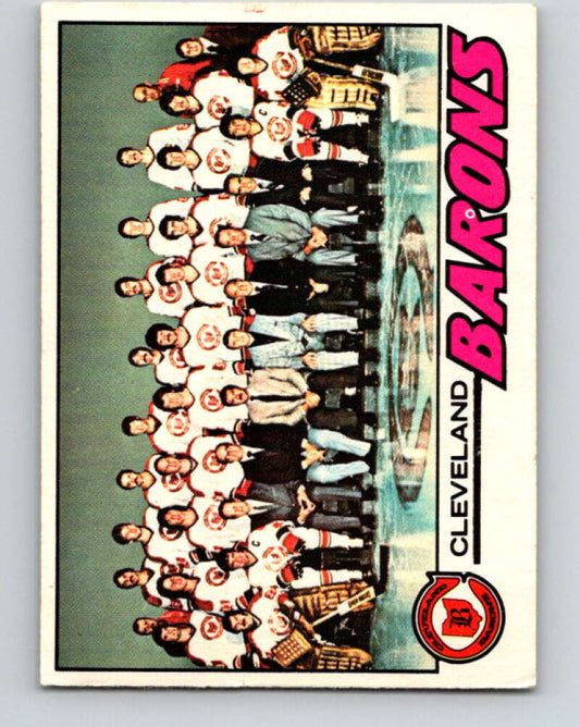 1977-78 O-Pee-Chee #75 Cleveland Barons Team  Cleveland Barons  V13431