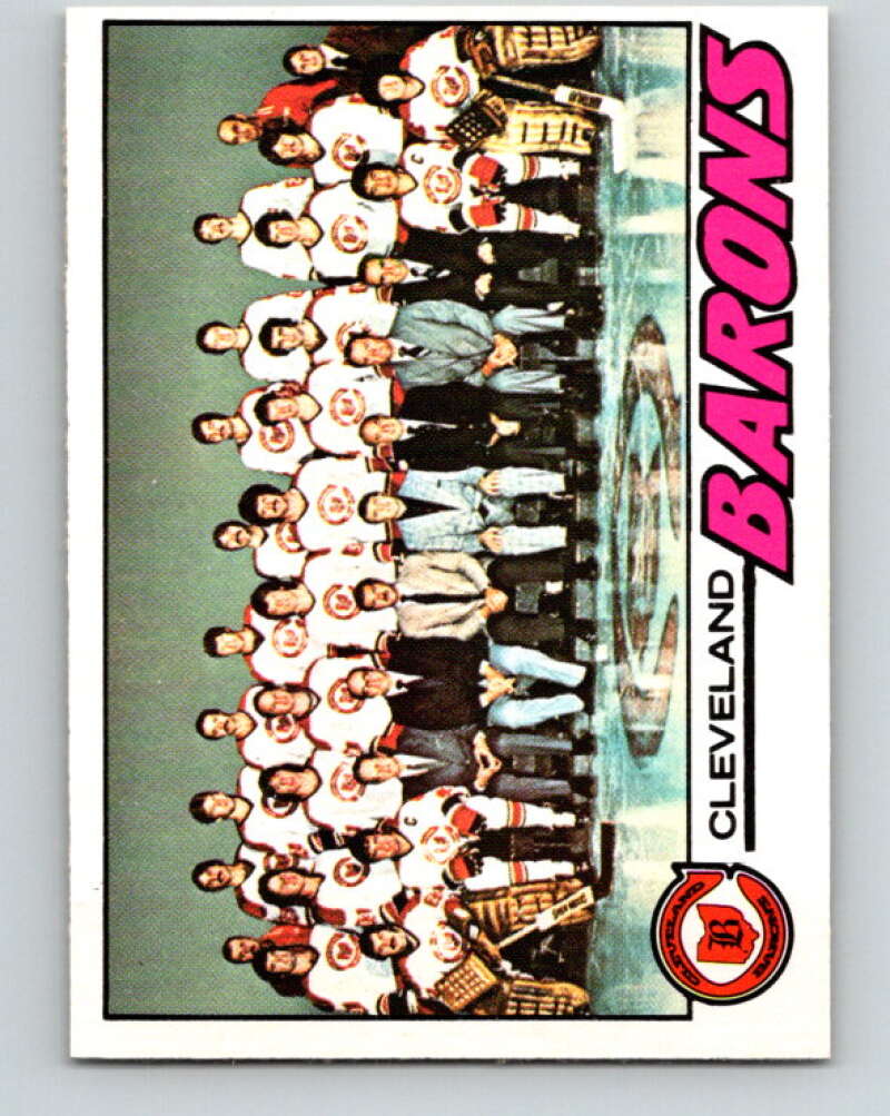 1977-78 O-Pee-Chee #75 Cleveland Barons Team  Cleveland Barons  V13432