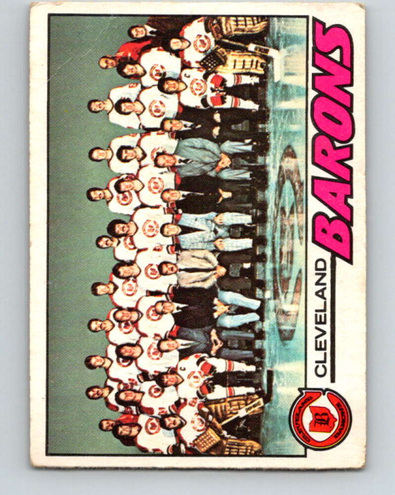 1977-78 O-Pee-Chee #75 Cleveland Barons Team  Cleveland Barons  V13434