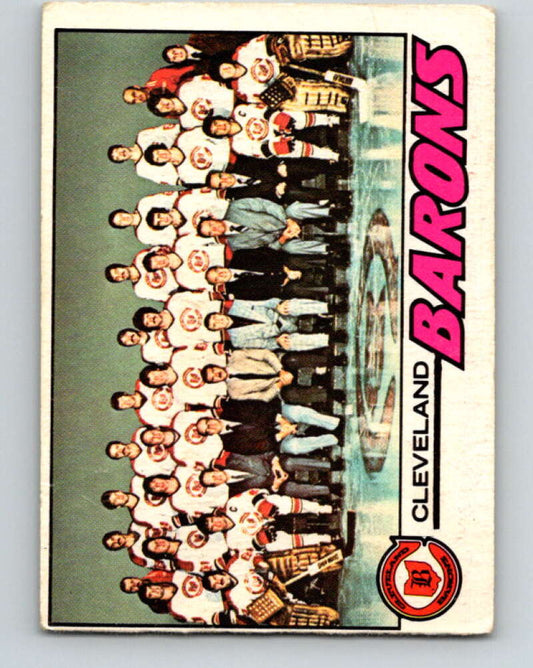 1977-78 O-Pee-Chee #75 Cleveland Barons Team  Cleveland Barons  V13435