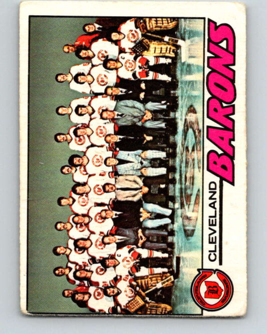 1977-78 O-Pee-Chee #75 Cleveland Barons Team  Cleveland Barons  V13436