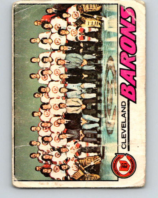 1977-78 O-Pee-Chee #75 Cleveland Barons Team  Cleveland Barons  V13437