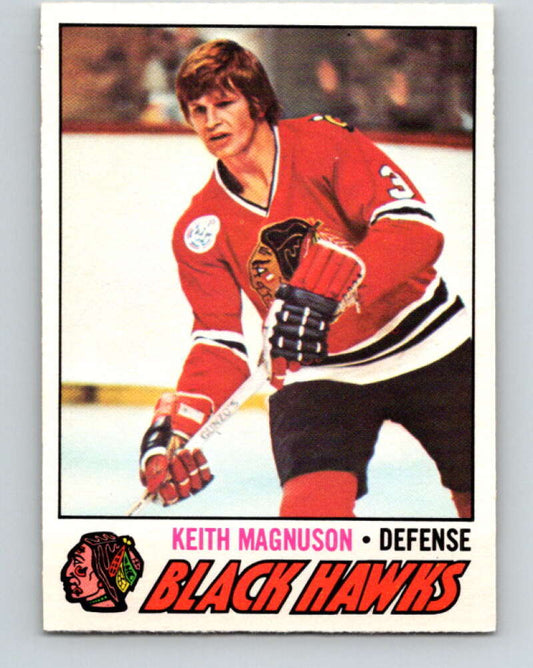 1977-78 O-Pee-Chee #89 Keith Magnuson  Chicago Blackhawks  V13500