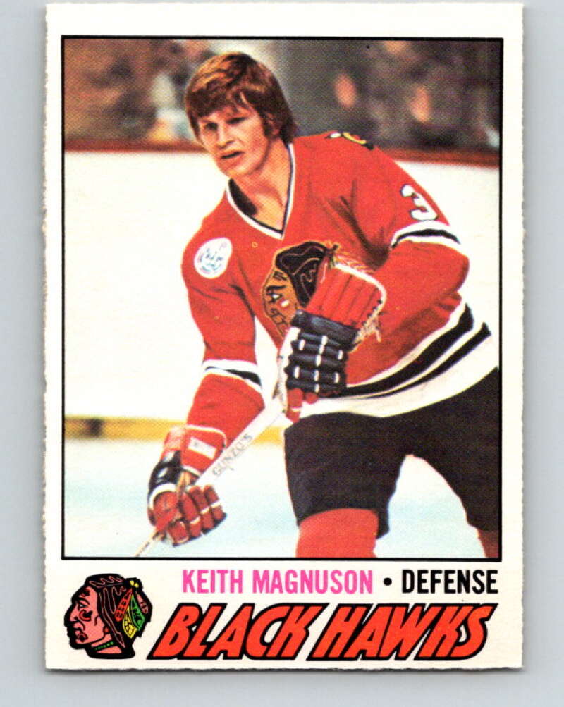 1977-78 O-Pee-Chee #89 Keith Magnuson  Chicago Blackhawks  V13501