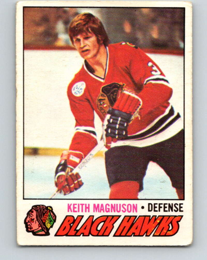 1977-78 O-Pee-Chee #89 Keith Magnuson  Chicago Blackhawks  V13503