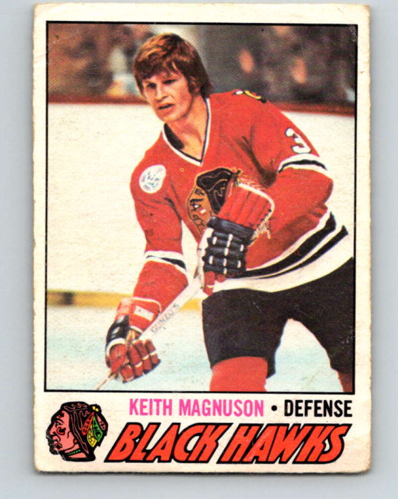 1977-78 O-Pee-Chee #89 Keith Magnuson  Chicago Blackhawks  V13504