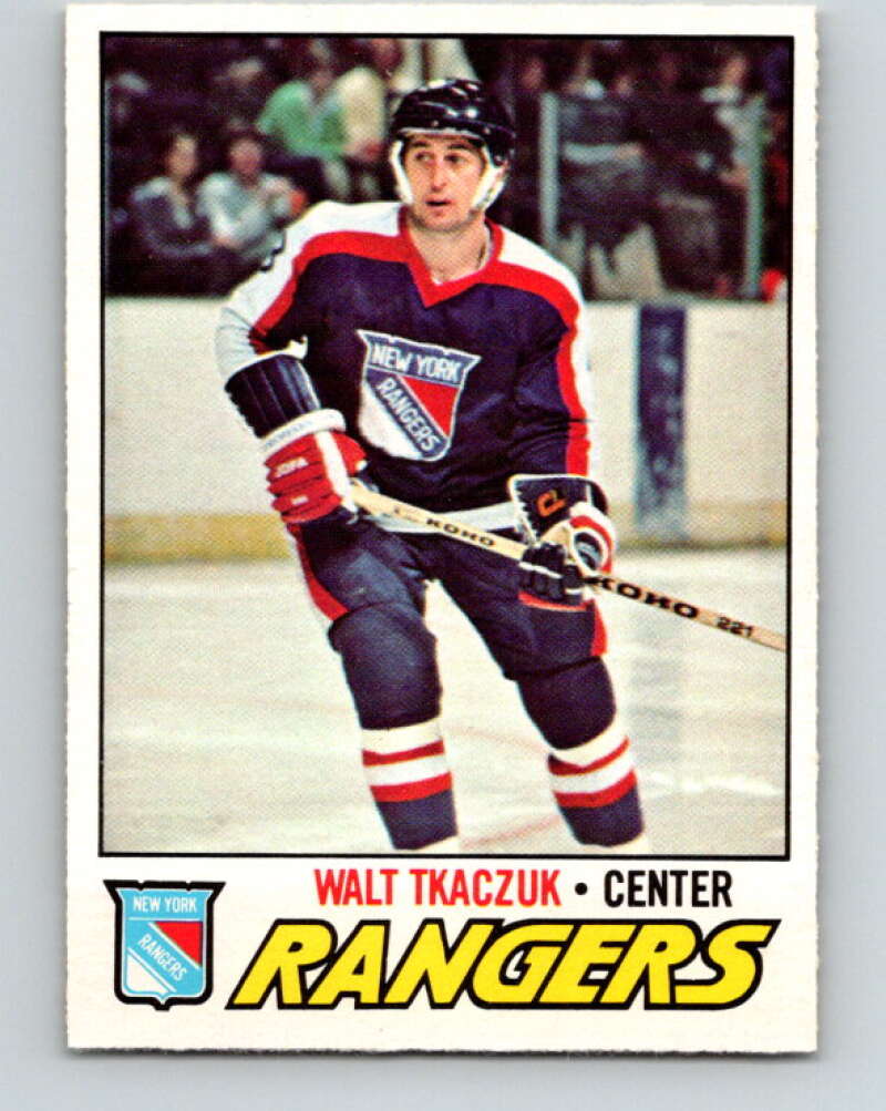 1977-78 O-Pee-Chee #90 Walt Tkaczuk  New York Rangers  V13506