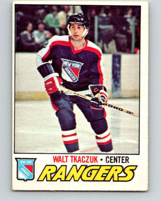 1977-78 O-Pee-Chee #90 Walt Tkaczuk  New York Rangers  V13507