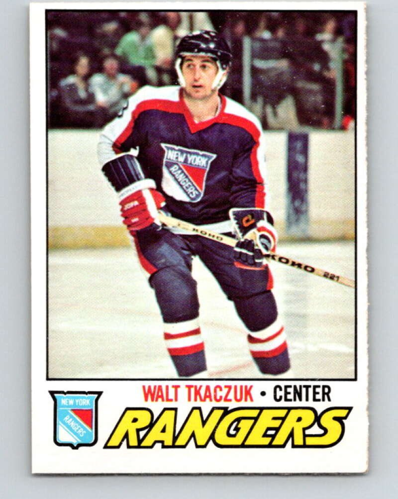 1977-78 O-Pee-Chee #90 Walt Tkaczuk  New York Rangers  V13508