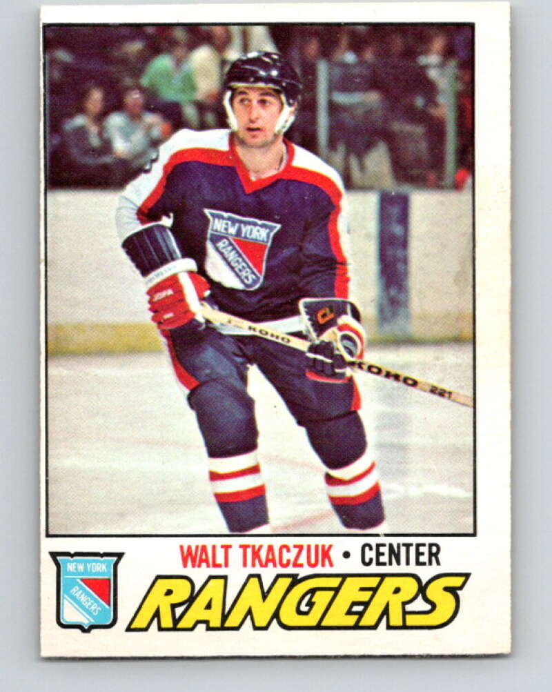 1977-78 O-Pee-Chee #90 Walt Tkaczuk  New York Rangers  V13509