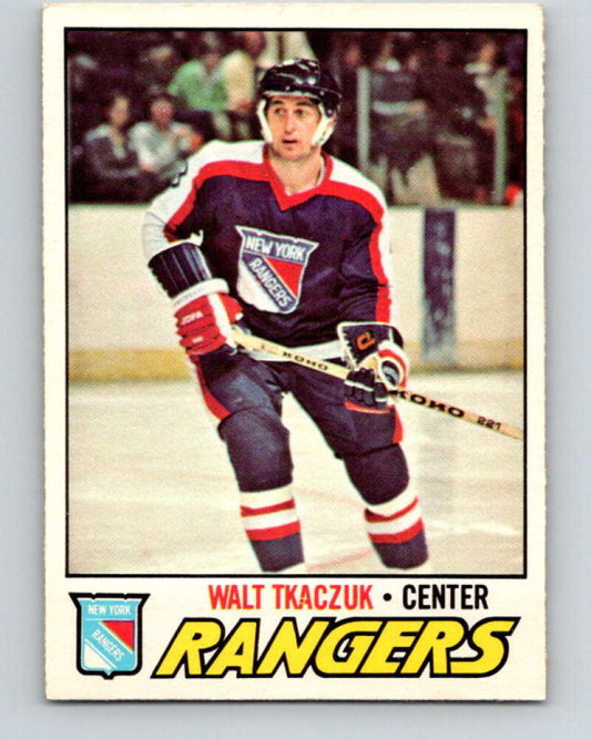 1977-78 O-Pee-Chee #90 Walt Tkaczuk  New York Rangers  V13510