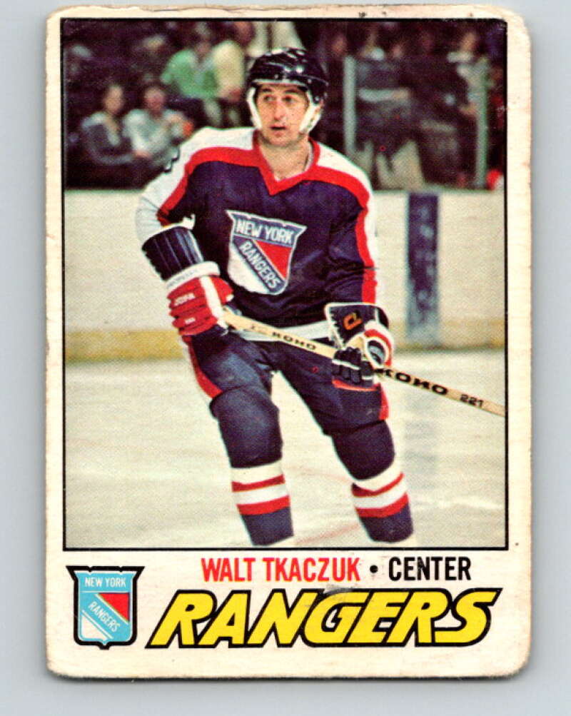 1977-78 O-Pee-Chee #90 Walt Tkaczuk  New York Rangers  V13511