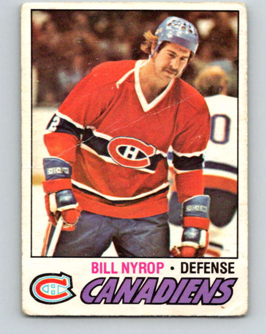 1977-78 O-Pee-Chee #91 Bill Nyrop  Montreal Canadiens  V13517