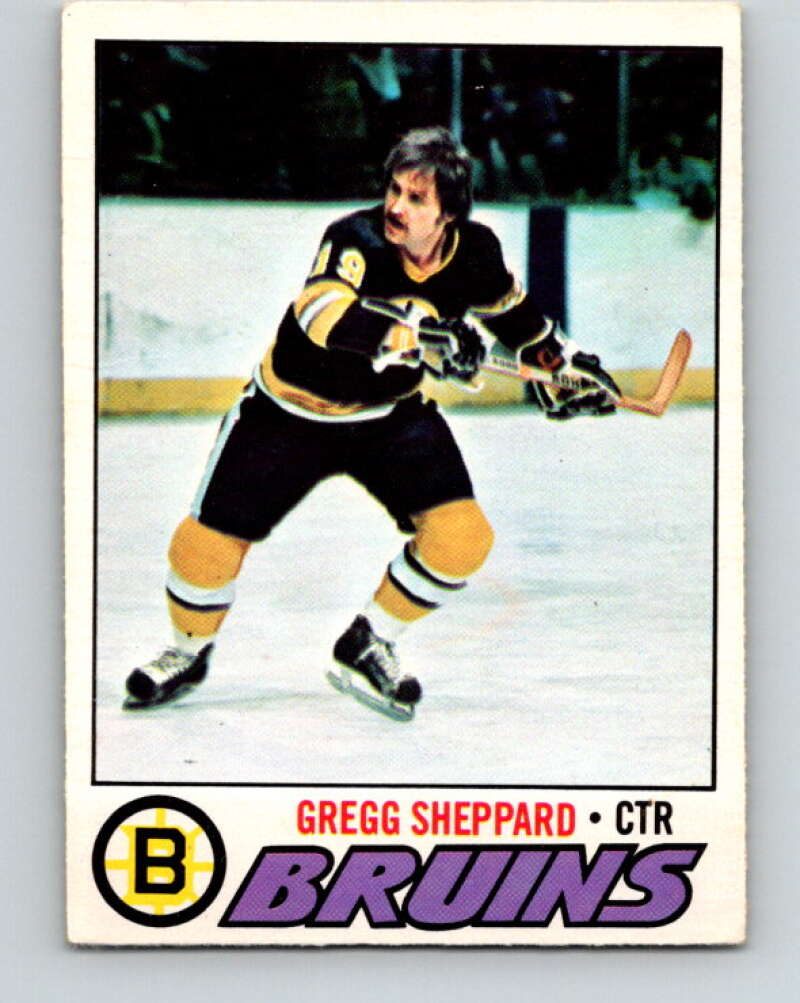 1977-78 O-Pee-Chee #95 Gregg Sheppard  Boston Bruins  V13532