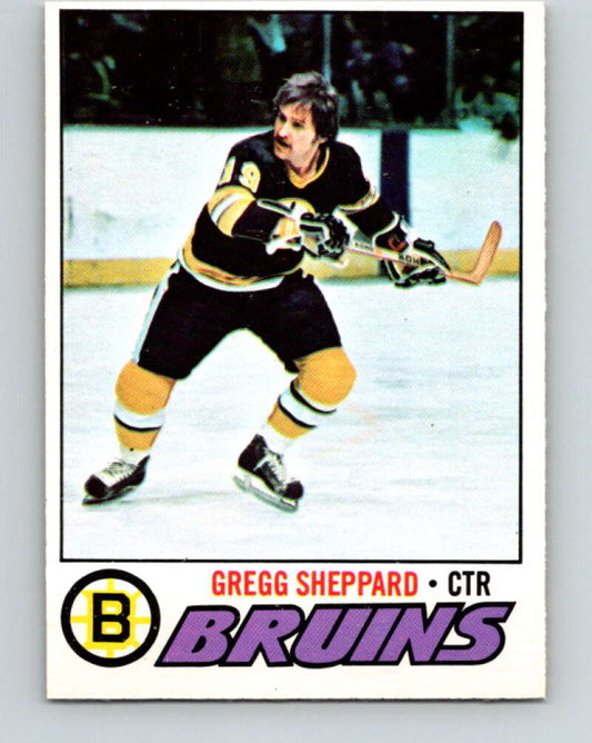 1977-78 O-Pee-Chee #95 Gregg Sheppard  Boston Bruins  V13533