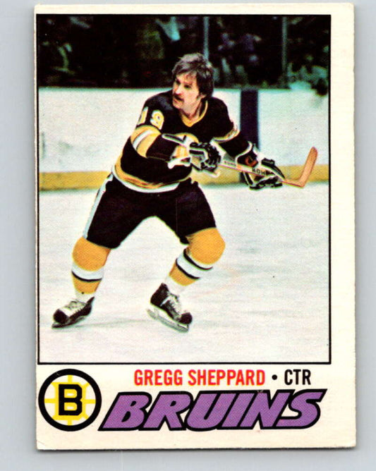 1977-78 O-Pee-Chee #95 Gregg Sheppard  Boston Bruins  V13534