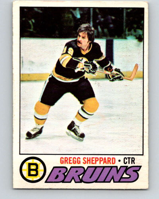 1977-78 O-Pee-Chee #95 Gregg Sheppard  Boston Bruins  V13535