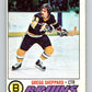 1977-78 O-Pee-Chee #95 Gregg Sheppard  Boston Bruins  V13536