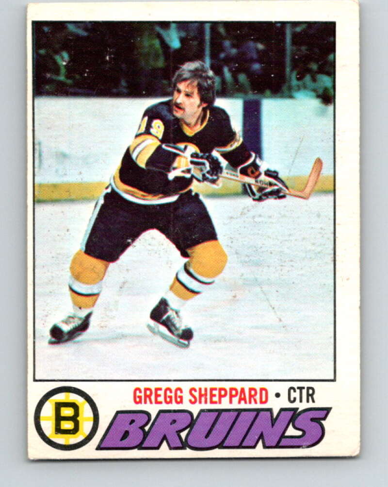 1977-78 O-Pee-Chee #95 Gregg Sheppard  Boston Bruins  V13536