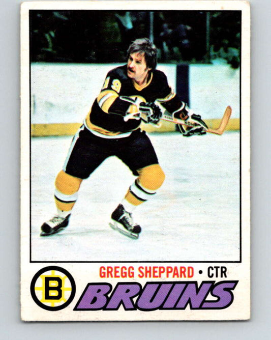 1977-78 O-Pee-Chee #95 Gregg Sheppard  Boston Bruins  V13537