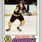 1977-78 O-Pee-Chee #95 Gregg Sheppard  Boston Bruins  V13538